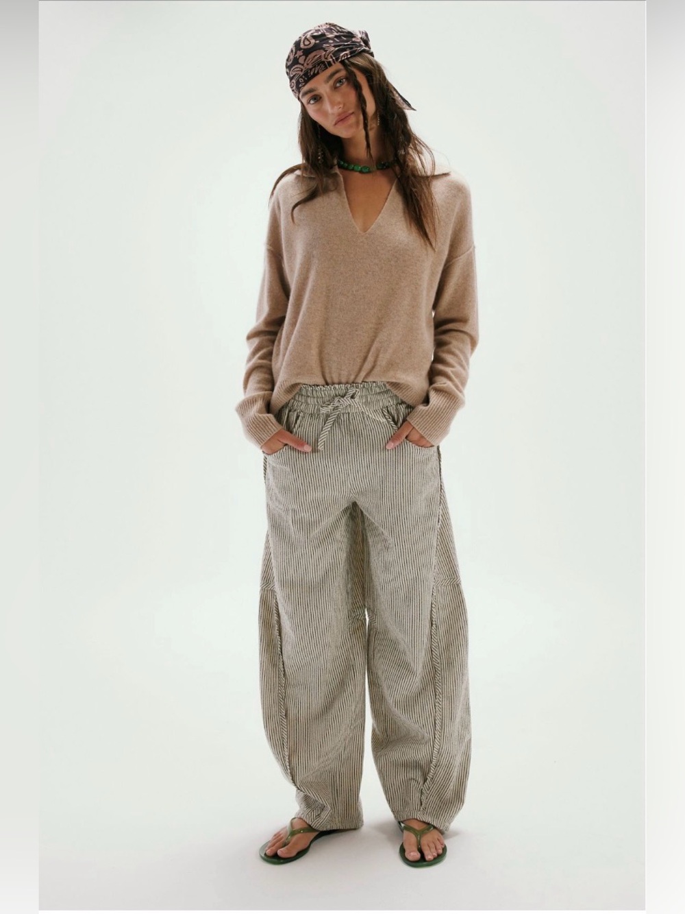 NWT FREE PEOPLE Something Good Pull-On Barrel Pants
